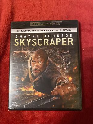 Skyscraper 4K UHD Blu-ray + Digital Dwayne Johnson NEW