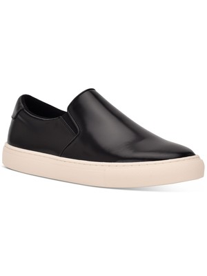 

CALVIN KLEIN Мужские черные кроссовки с контрастной подошвой Goring Ansly Round Toe Slip On Sneakers, Черный, CMANSLY2