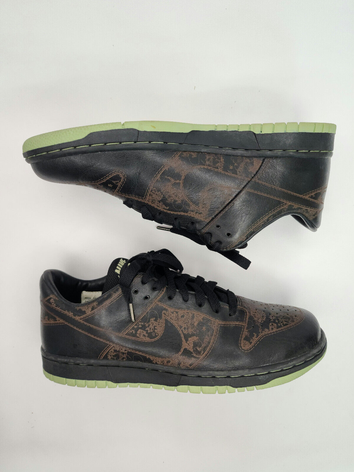 Nike Dunk One Piece Laser 9.5 Black / Brown Leather 2005 Nike Dunk One Piece Laser 9.5 Black / Brown Leather 2005