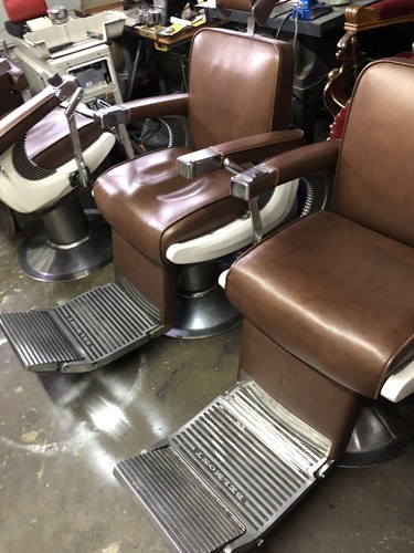Vintage Belmont Barber Chairs A Set Of 6 Matching