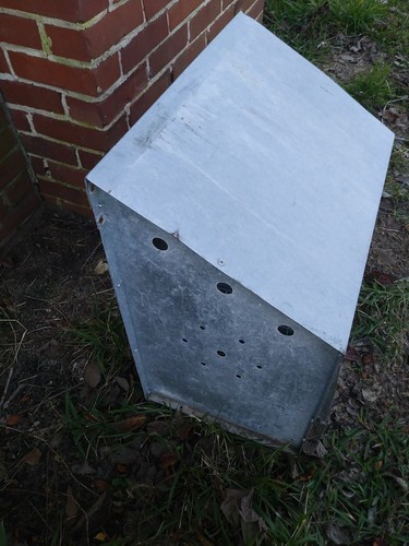 Vintage Chicken Hen Nest Box Rusty Industrial Galvanized Metal Barn Farm Fresh 2