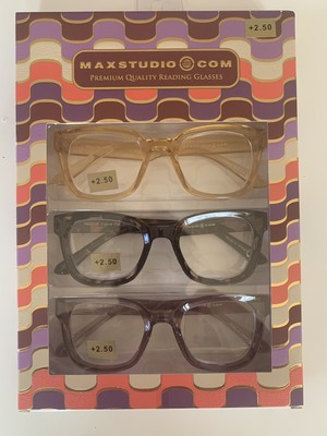 Maxstudio Designer Reading Glasses 1.50 NEW Eyeglasses
