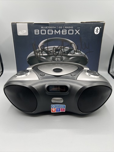 iLive Boombox Bluetooth Speaker with CD Player and FM Radio (Black)