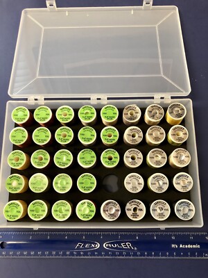 HARELINE'S FLY TYERS THREAD STASH BOX. HOLDS 40 SPOOLS. FLY TYING STORAGE. 