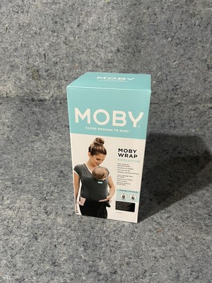 Moby Baby Wrap/Carrier, Adjustable For All Body Types, 18 Ft Stone Gray  Cotton