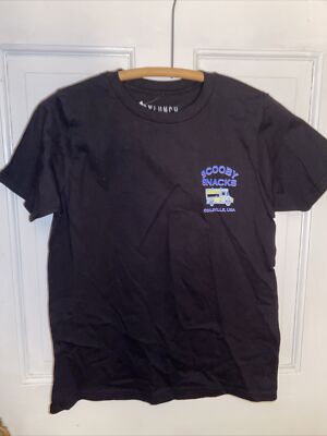 Scooby Snacks, Coolsville USA Scooby Doo￼ Youth Large Black Tee Mystery Inc