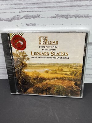 EDWARD ELGAR: Symphony No. 1 - In the South CD 1991 RCA Leonard Slatkin NEW