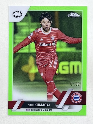 Saki Kumagai 2022-23 Topps Chrome UEFA Women's Green