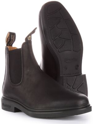 Pre-owned Blundstone 068 Voltan Chisel Toe Dress Series Mens Ankle Boot Black Us 7 - 13