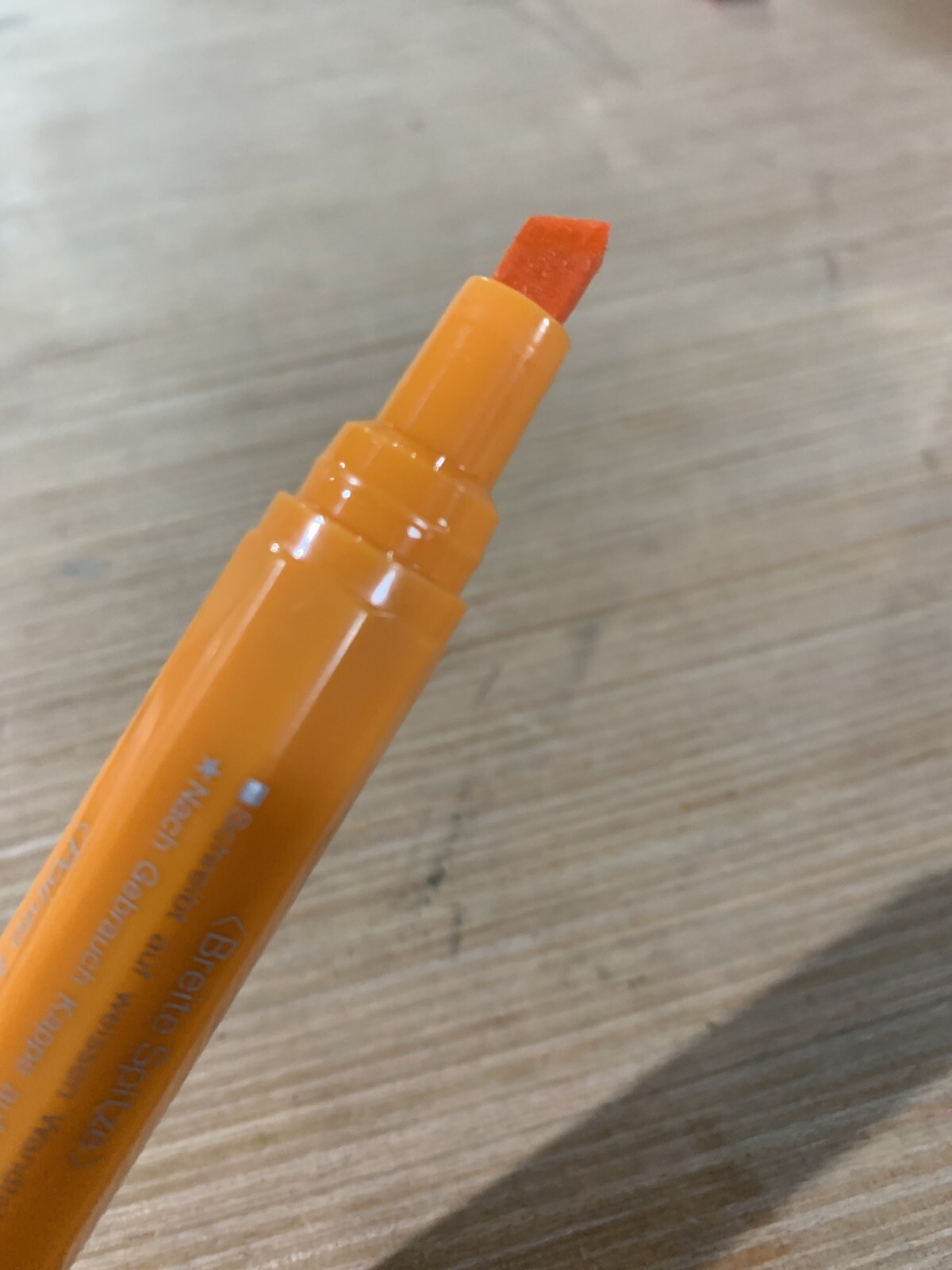 Pentel Dry Erase Marker Chisel Point Orange MW6 Made in Japan NOS 1 Marker
