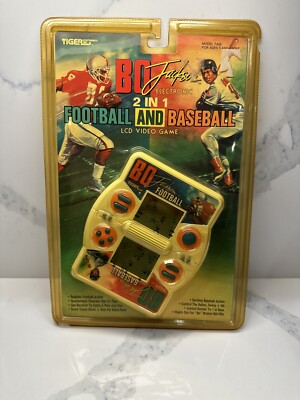 Tiger Bo Jackson Baseball Football Handheld Game Vintage 1990 BRAND NEW SEALED