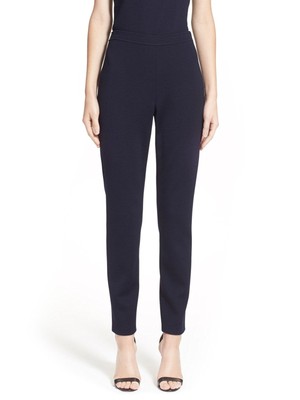 Брюки-скинни ST JOHN Womens Navy Stretch Wear To Work 6