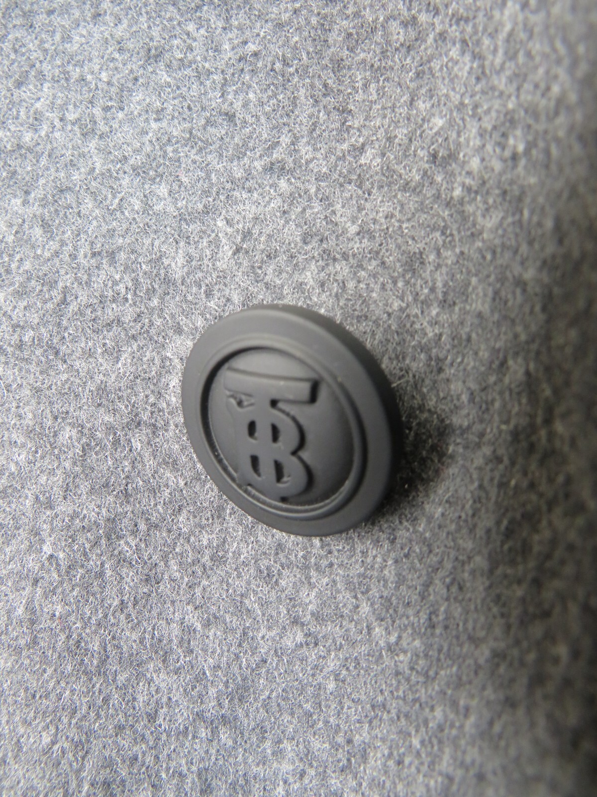 BURBERRY BURBERRY BLACKHEATH GRAY WOOL CASHMERE CHECK COLLAR TRENCH COAT US 44 EUR 54