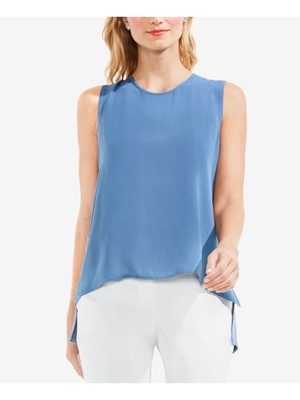 

VINCE CAMUTO Женский синий топ с вырезом-крылышкой и вырезом-крылышком, размер