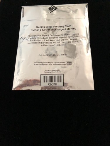 Silpada Designs Single Polishing Cleaning Cloth Sterling Silver Platinum Gold