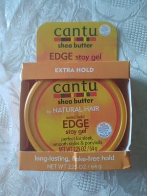 CANTU SHEA BUTTER FOR NATURAL HAIR EXTRA HOLD EDGE STAY GEL 2.25OZ 