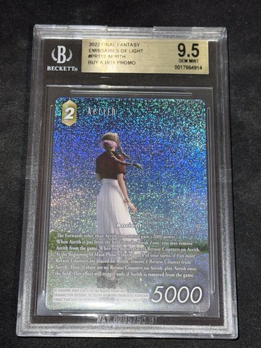 2022 FINAL FANTASY AERITH BGS 9.5 PROMO EMISSARIES OF LIGHT