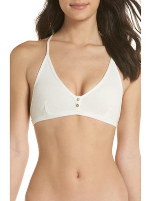 

FREE PEOPLE Intimates Белый однотонный бюстгальтер без косточек на каждый день Размер, OB481738A