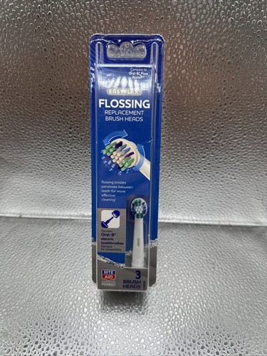 EasyFlex Flossing 3 pk Replacement Brush Heads fits most Oral B electric brushes