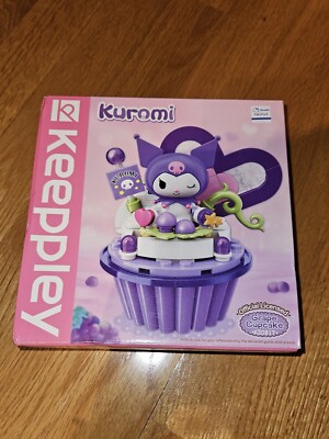 NEW Official Sanrio Kuromi Grape Cupcake Building Block Set Keeppley