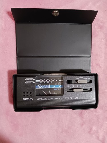 Seiko Automatic Guitar Tuner ST-388 w/ Case Tested & Works