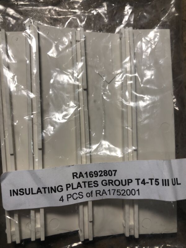 ABB RA1692807 INSULATING PLATE RA1752001 Group T4-T5 4 Plastic Plates NEW