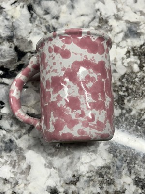 BENNINGTON POTTERY Vermont PINK AGATE TANKARD MUG COFFEE CUP - Stamped