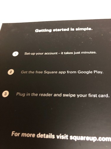 NIB Square card reader. Use To Accept All Major CC’s Plug Into Your Android