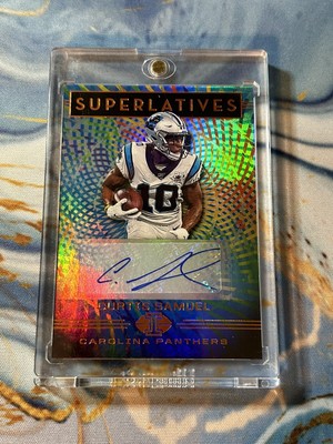 Curtis Samuel Auto 2020 Panini Illusions Superlatives Carolina Panthers NFL