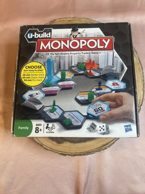 Monopoly U-Build Hasbro Board Game - Complete - some components still sealed 