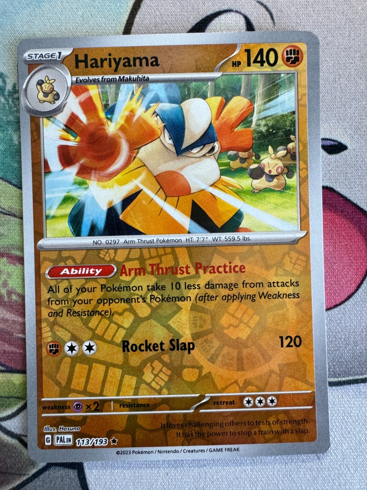 Hariyama Reverse Holo English Pokemon TCG BKBX14 | eBay