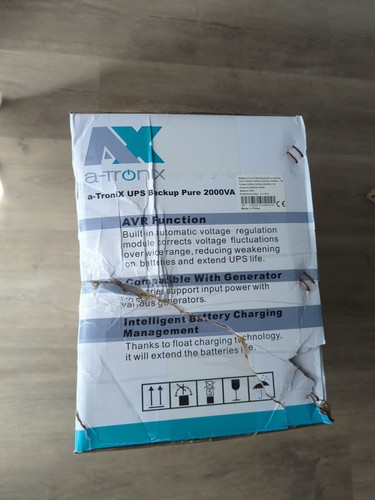 A-TroniX USV Pure 1000VA – Line-Interactive, 600W, LCD-Display, Sinus-Ausgang