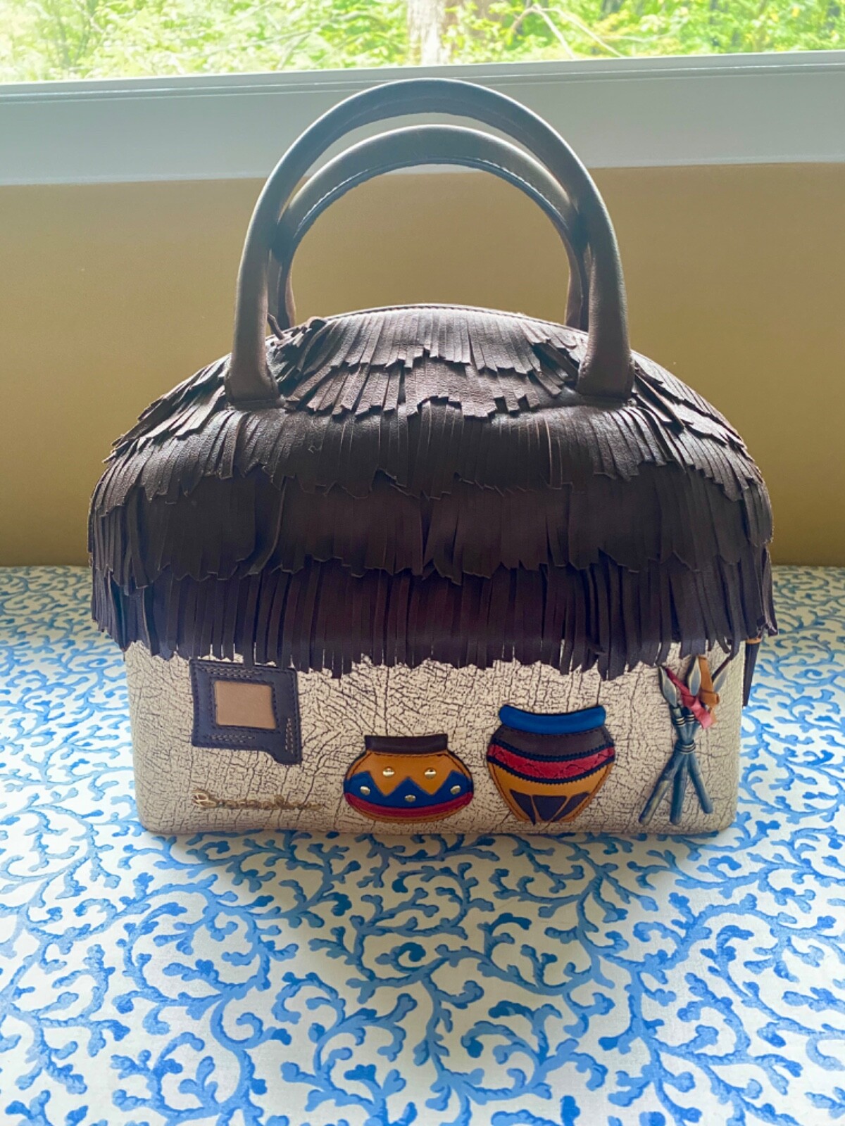 Braccialini Limited Edition Tema Hut Handbag | eBay