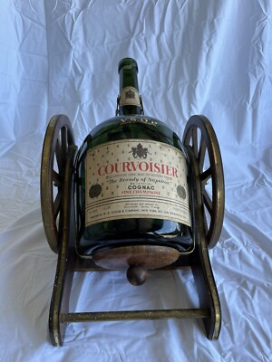 Antique Courvoisier Cognac Fine Champagne Brandy VSOP Napolean Canon Decanter