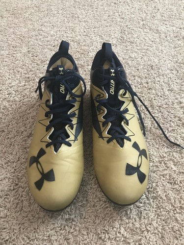Notre Dame Irish Football Under Armour Team Issued 2016 Cleats Used Size 14 ND