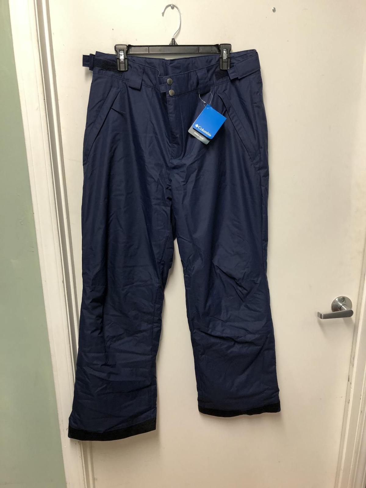 Columbia Men's Arctic Trip Omni Heat Waterproof Snow Pants Size Large Navy Blue