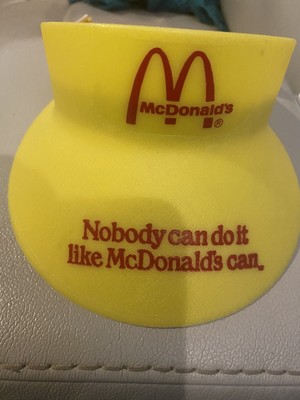 McDonald s Vintage Plastic Visor Hat