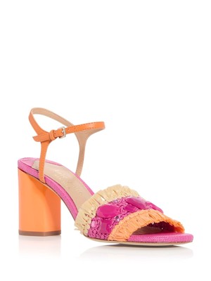 Женские розовые босоножки на каблуке Bora Bora с вышивкой KATE SPADE NEW YORK 10 B