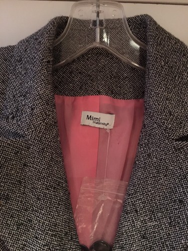 $98 Mimi Maternity Women’s Lined Blazer Jacket Black NEW Medium