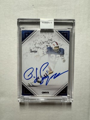 OJ Simspon 2022 Onyx Nimbus On Card Signed Auto Autograph /70