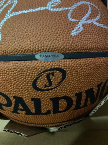 Michael Jordan 2019 Upper Deck Buckets Autographed Basketball With COA!!!