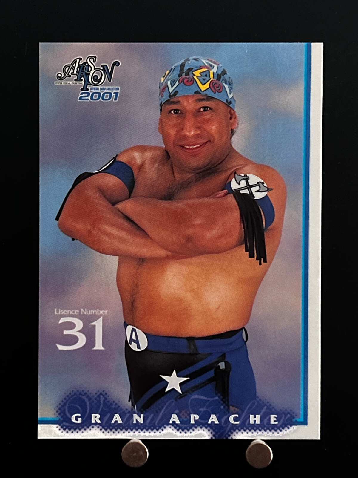 五老星 A賞 Gran Apache Pro Wrestling Card 019 Professional Japanese