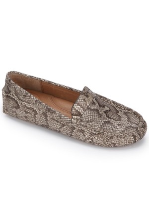 GENTLE SOULS KENNETH COLE Женские бежевые мокасины Mina из кожи питона 7.5