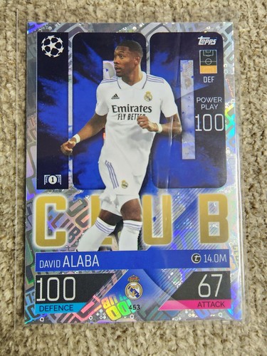 David Alaba 100 Club Topps Match Attax 2022-23 Real Madrid