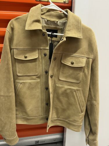 Banana Republic Suede Trucker Jacket ~ Men's Small 500.00 Banana Republic Suede Trucker Jacket ~ Men's Small 500.00
