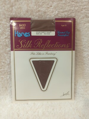 Vtg Hanes SILK Reflections Style 717 Size AB Barely There