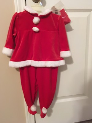 Baby Girls 2 Piece Mrs. Santa Suit size 3-6 Months FINAL REDUCTION!