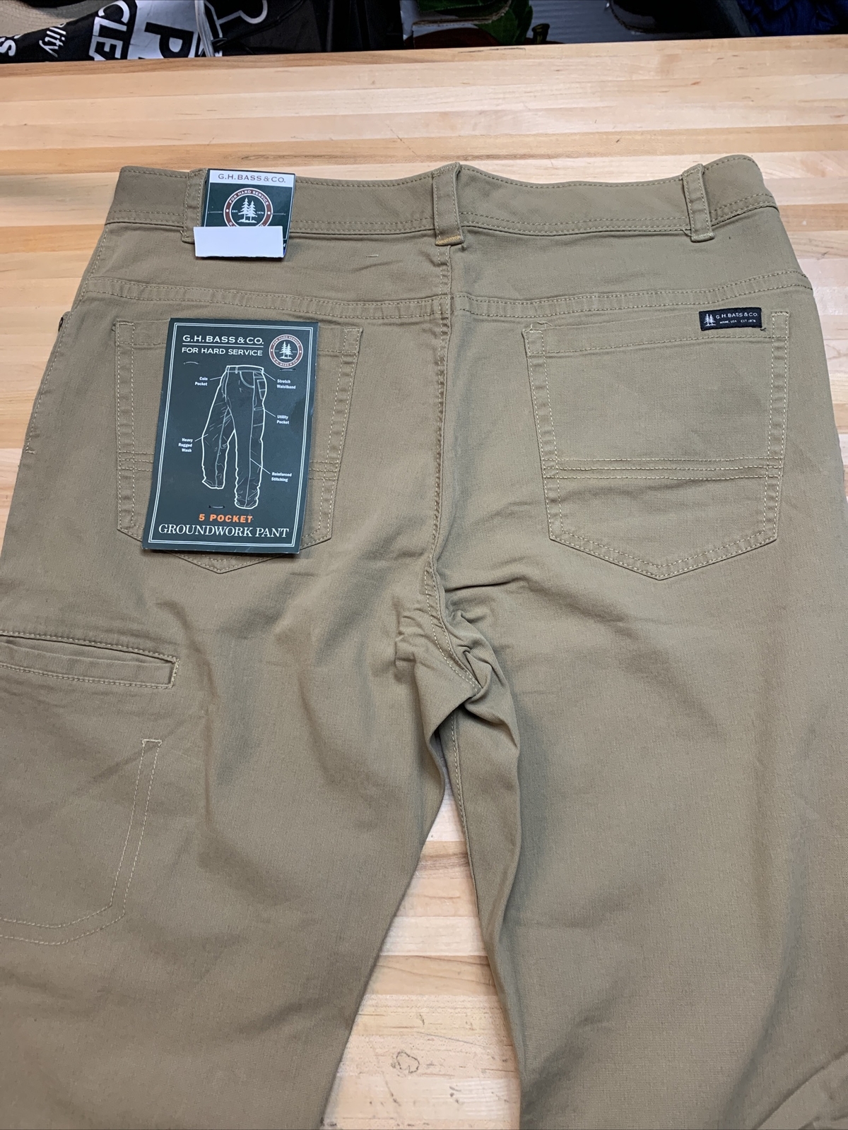 Pocket Pants 32x34 KHAKI 