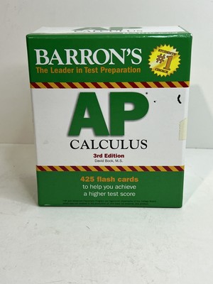 AP Calculus Flash Cards Barron's Test Prep 3rd Edition 425 cards