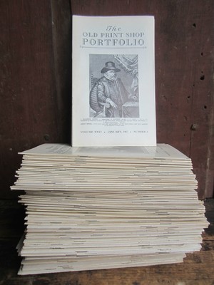 Antique Book Pamphlet Large Run Old Print Shop PORTFOLIO Magazine 1951-67